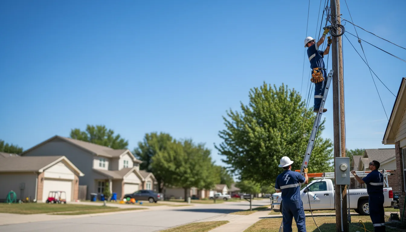 Residential electrician providing installation services in Mallory, NY